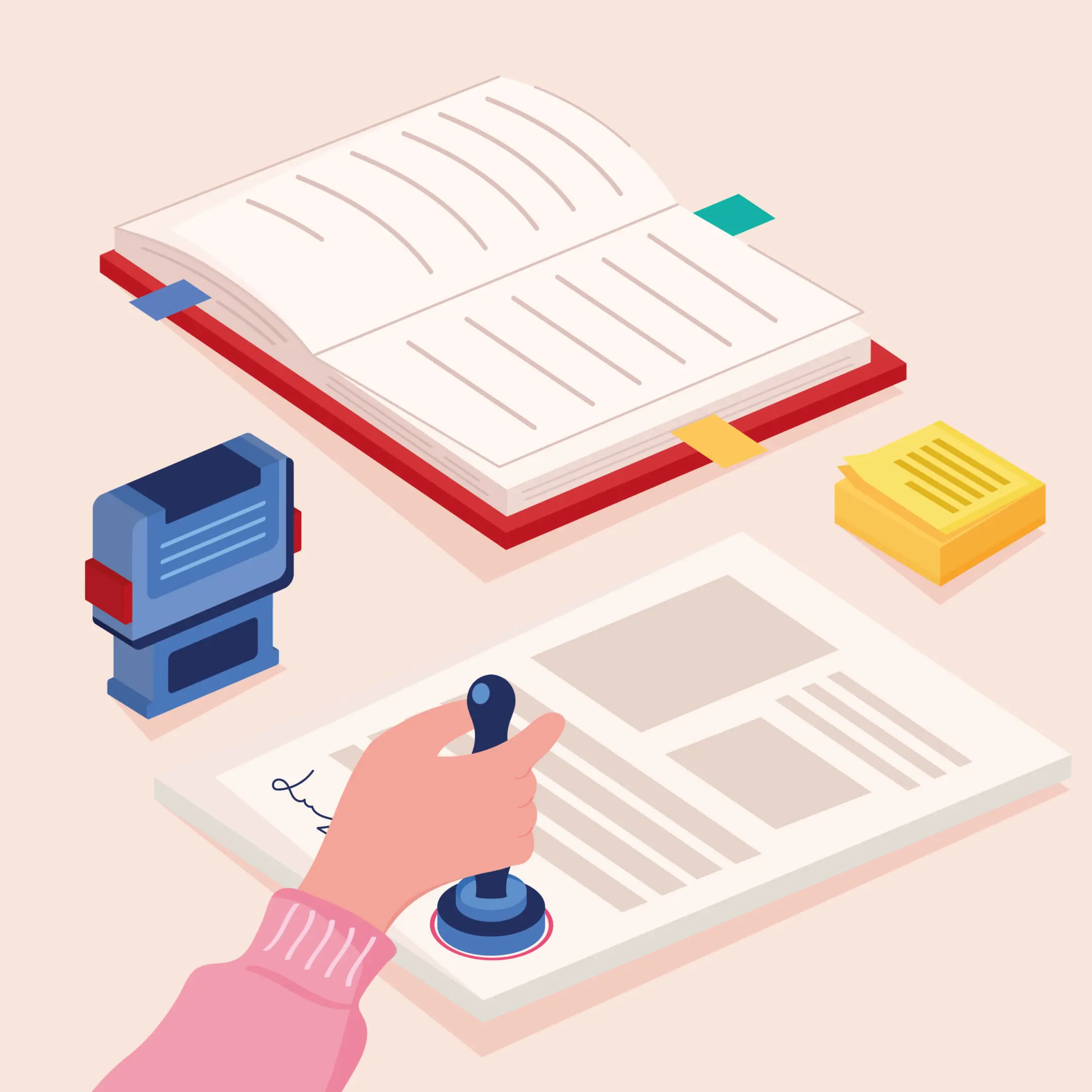 arm sealing notary document arm sealing notary document scene